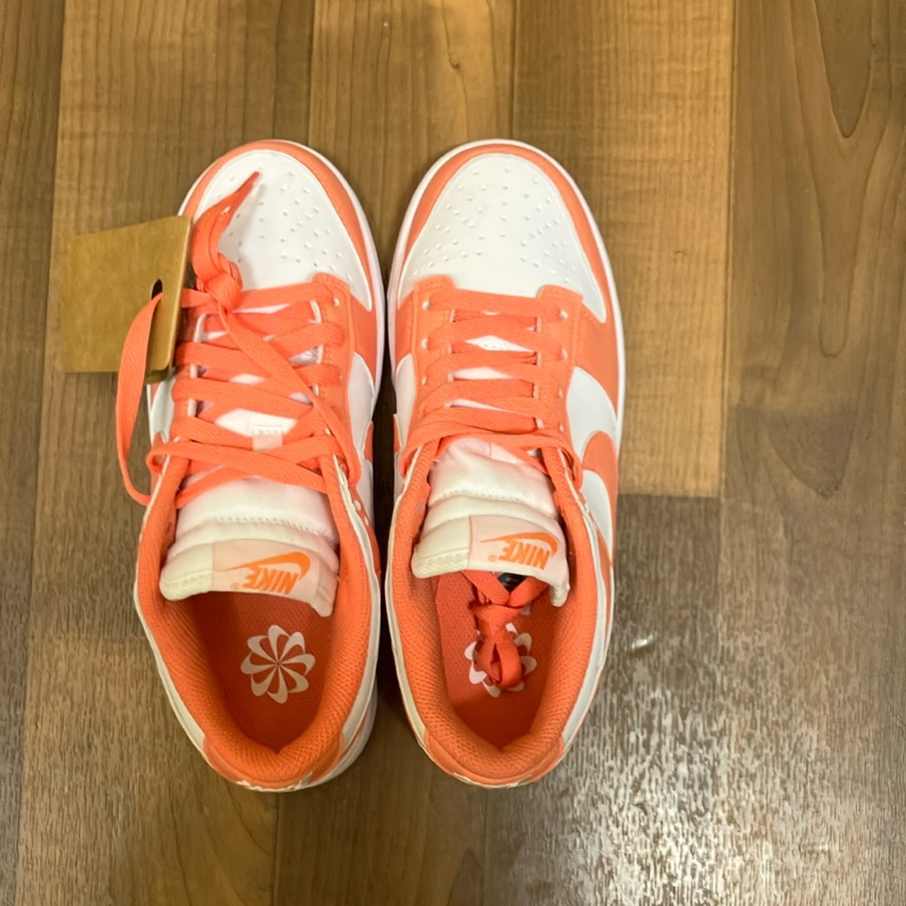 Nike White and Orange Sneakers
